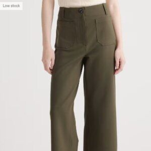 Quince - Ultra-Stretch Ponte Cropped Wide Leg Pant